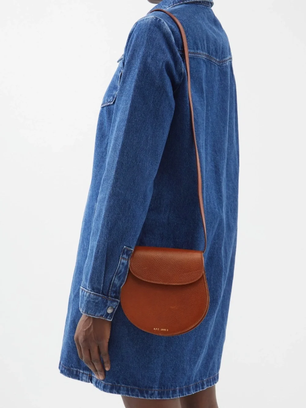 APC x Jane Birkin Tan Leather Crossbody Bag - Picture 3 of 4